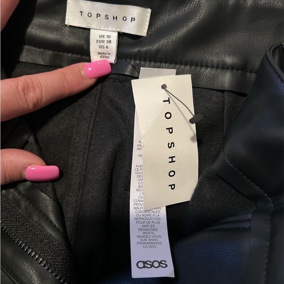 Top shop Faux Leather Pants - Picture 4 of 4